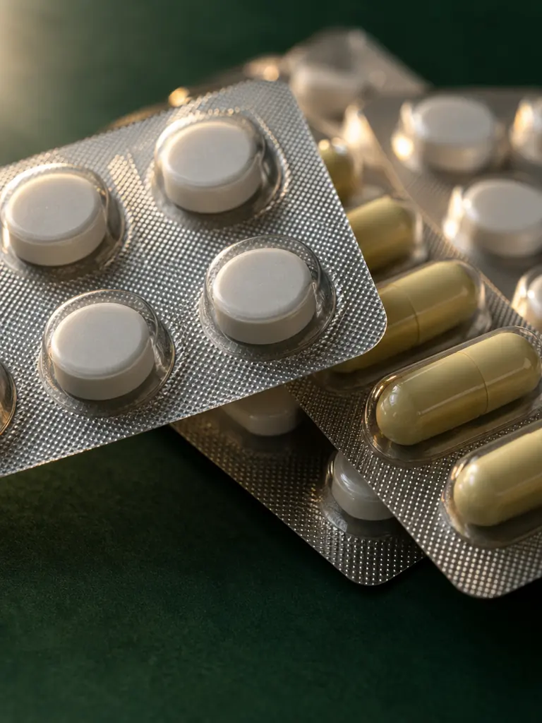 Silver blister strips of tablets and capsules